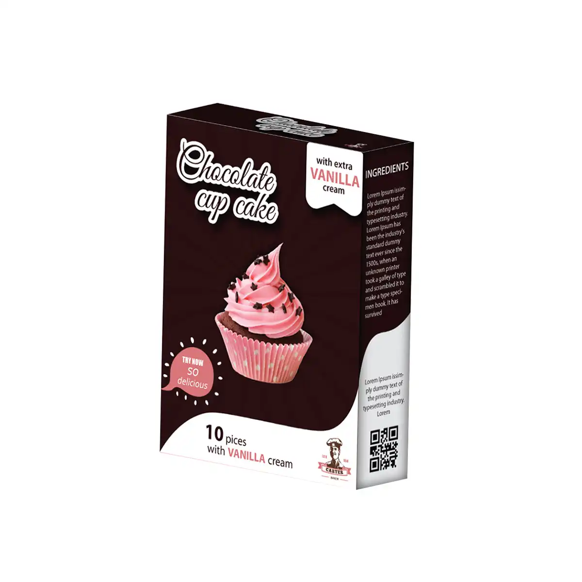 Cupcake box packaging