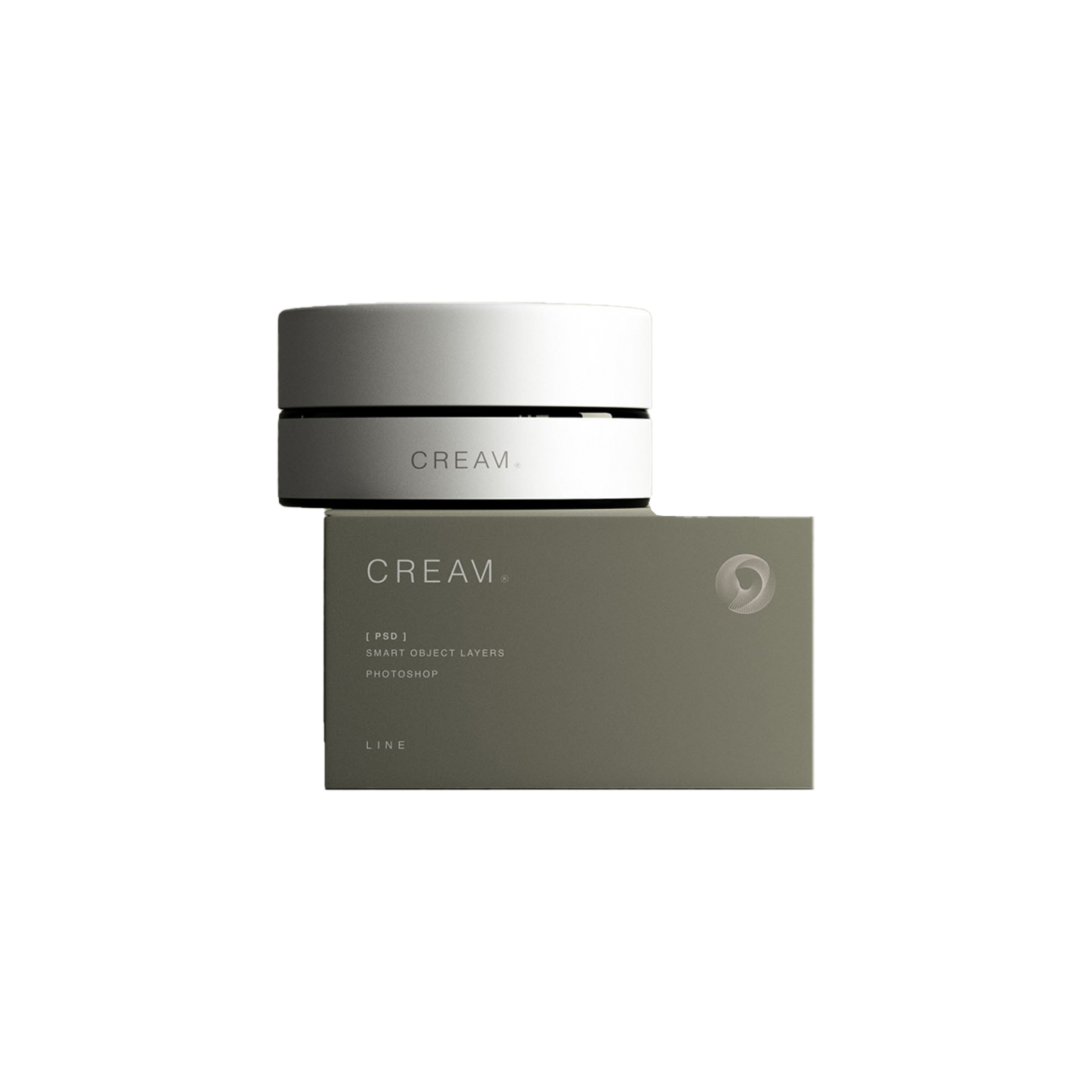 printed cream boxes